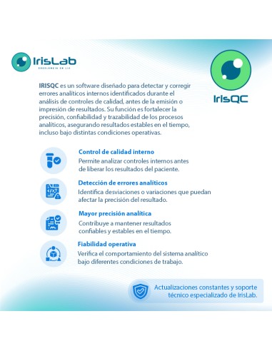 IrisQC Full - Corrección errores analíticos